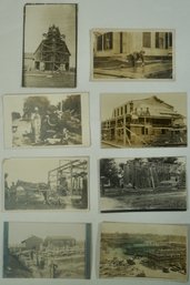 #134 - Lot Of 8 RPPC Buildings /  Houses Under Construction