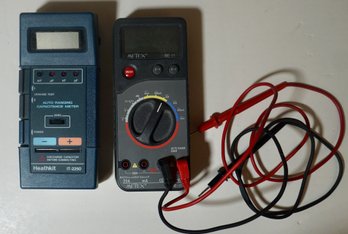 Lot Of 2 Electrician's Tester Meters