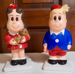 Little LuLu And Tubby Ceramic Figures - 7.5' T
