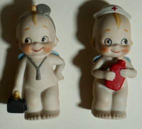 1940's Kewpie Dolls- 3' Doctor & Nurse