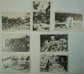 #169 - Lot Of 7 RPPC The Great New England Hurricane Of 1938- Boston, Cape Cod