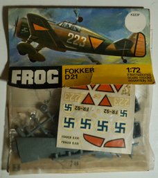 Fokker D21 Frog, Model Airplane, NOS