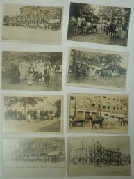 #183 - Lot Of 8 RPPC  Georgetown MA- Parade