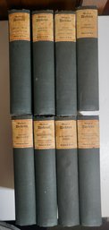 Lot Of 8 Charles Dickens Deluxe Edition Books, Jefferson Press Ca. 1900
