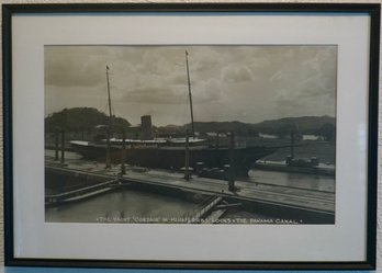 #219 Panama Canal Photograph 22.5 X 16