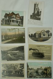#216- Lot Of 8 RPPC  / Colored Misc. Quebec- Kansas