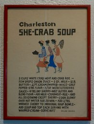 #228 Framed Recipe Gallard Original 10.5 X14