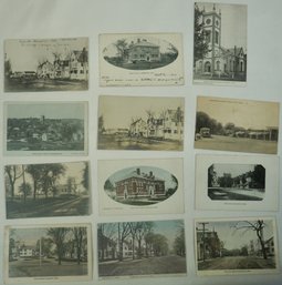 #219- Lot Of 12 RPPC  / Colored Georgetown MA