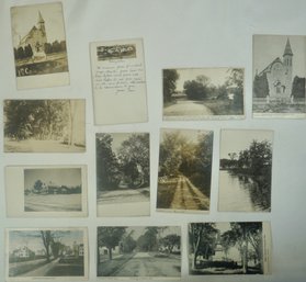 #220- Lot Of 12  RPPC  / Colored Georgetown MA