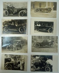 #19 Lot Of 8 RPPC Antique Automobiles (Auburn, Stutz & Regal)