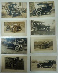 #21 Lot Of 8 RPPC Antique Automobiles (REO, Rambler, Regal, Franklin)