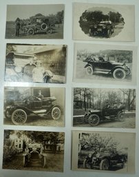 #22 Lot Of 8 RPPC Antique Automobiles (dort)