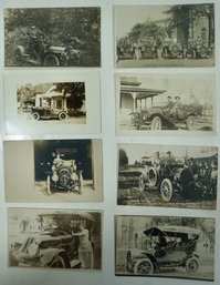 #25 Lot Of 8 RPPC Antique Automobiles (Kissel, Franklin)