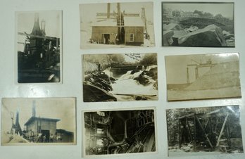 #28 Lot Of 8 RPPC Public Works, Factories, Mines & Quarries, Commercial Fishing