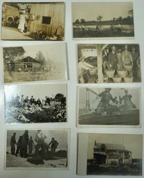 #31 Lot Of 8 RPPC Public Works, Factories, Mines & Quarries, Commercial Fishing