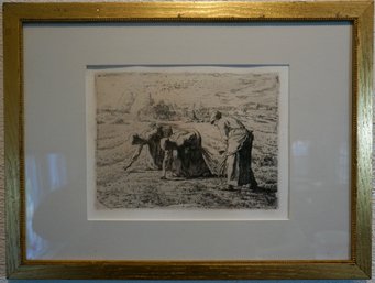 #246 Frank Benson Signed Etching 19.5 X 15