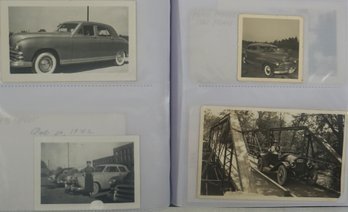 #5- Book Of 213 Photographs Of Automobiles, Trucks, Military Vehicles, Tractors, Pedal Cars, Advertising