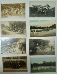#44 Lot Of 8 Military RPPC, Colored Postcards & Photos