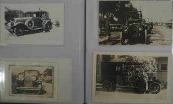 #17- Book Of 191 Photos May  Include Autos, Wrecks,  Fire Trucks, Tractors, Pedal Cars, Advertising, Planes