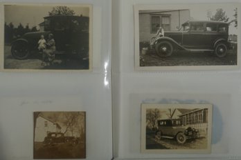 #18- Book Of 183 Photos May  Include Autos, Wrecks,  Fire Trucks, Tractors, Pedal Cars, Advertising, Planes