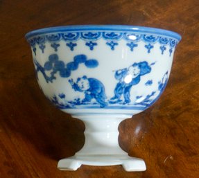 #274 Blue Horato Wear Small Candy Dish 3 1/2 W