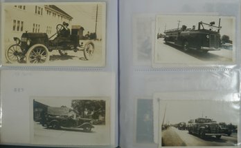 #19- Book Of 153 Photos May  Include Autos, Wrecks,  Fire Trucks, Tractors, Pedal Cars, Advertising, Planes