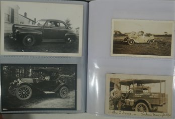 #32- Book Of 185 Photos May  Include Autos, Wrecks,  Fire Trucks, Tractors, Pedal Cars, Advertising, Planes