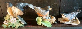 #152 Lot Of 3 Lenox Birds