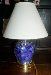 #157 Sea Glass Blue Lamp 15'T