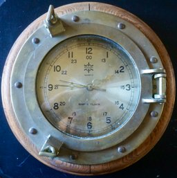 #169 Porthole Clock 13.5'T