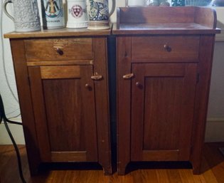 #176 Pair Of End Tables 17.5 X 13.5D X 28T