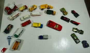 Over 20 Car Lot Including Many Matchbox, Corgi, Wiz Wheels