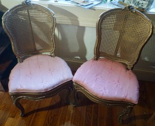 #189 2 French Country Provencial Chairs