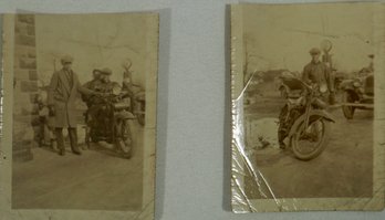# 47 - Lot Of 2 Early Motor Cycle Photos
