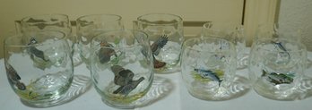 #196 Lot Of 9 Ned Smith Signed Glasses