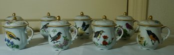 #199 Set Of 8 Limoges Hot Chocolate Covered Mugs