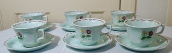 #287 Set Of 6 Calyxware Adams - Micratex - Cups & Saucers