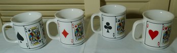 #310 Se Of 4 Card Mugs