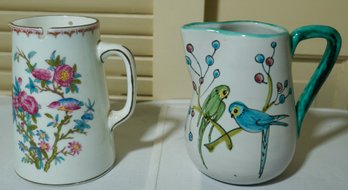 #314 Lot Of 2 Wedgewood & Italy Pitchers