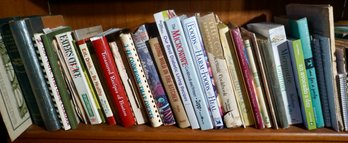 #321 Shelf Lot Of Cookbooks