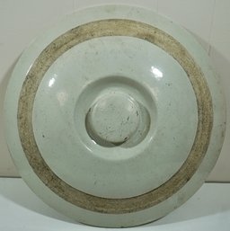 10 Gallon Stoneware Crock Lid - Inside Dia. - 12 5/8' Outside 15 3/4'.             Item 46