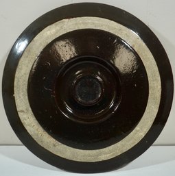 6 Gallon Stoneware Crock Lid - Inside Dia. - 11 ' Outside  13 1/2'.   Item # 48