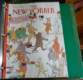 #351 - Binder Of New Yorker - Dog Comic Strips Scrapbook