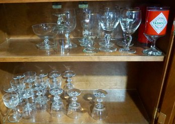 #352 2 Shelves Of Glasses