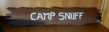 #357 Camp Snuff Sign