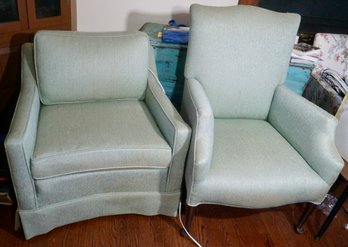 #361 Pair Of Green Chairs