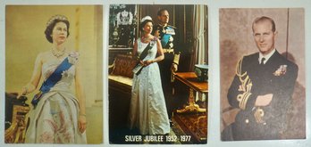 Lot Of 3 Queen Elizabeth / Royal Postcards
