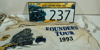 Lot Of 22 1990's AACA Glidden Tour Cloth Car Flags - Various Events