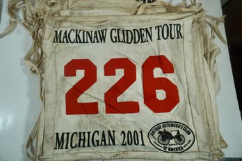 Lot Of 16 - 2000's AACA Glidden Tour Cloth Car Flags - Various Events