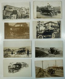 #55 Lot Of 8 Ford Model T's RPPC, Colored Postcards & Photos